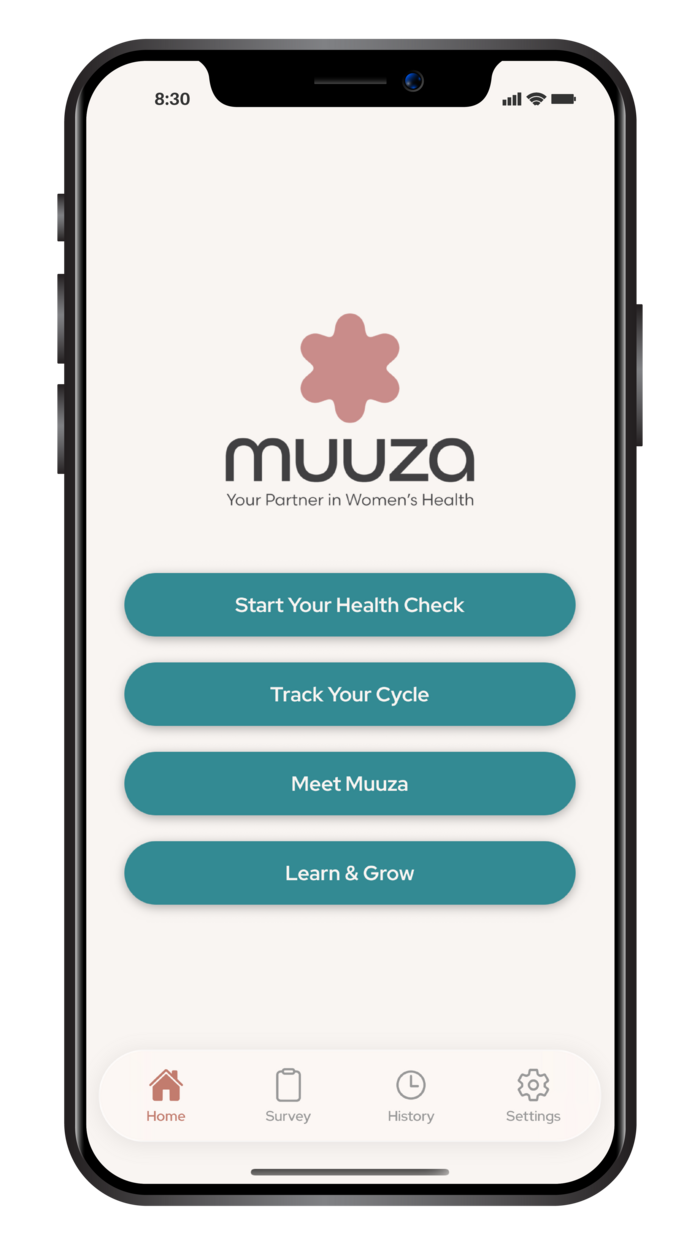 Muuza app home screen